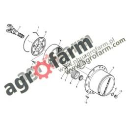 PLANETARY SYSTEM, FWD Final drive , JOHN DEERE 740