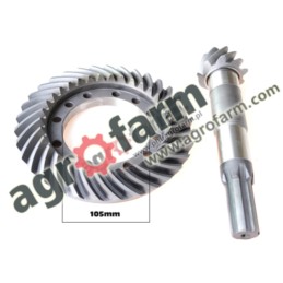 bevel gear + crown wheel 9X33 MASSEY