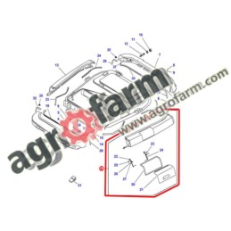 LEWA OSŁONA DACHU MASSEY FERGUSON ORYGINAŁ