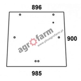 REAR GLASS MASSEY FERGUSON 3000, 3600