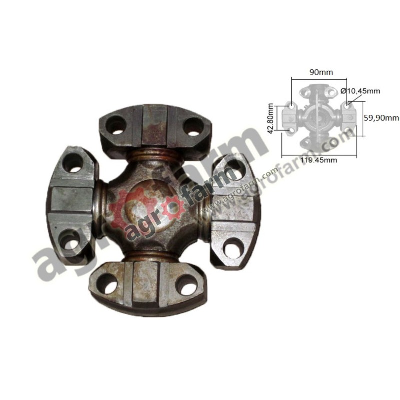 DEUTZ JOINT CROSS BOLTED