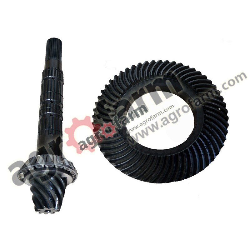 Bevel gear + crown wheel REAR 9X55 CASE