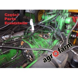 John Deere 6210SE części, silnik, skrzynia biegów