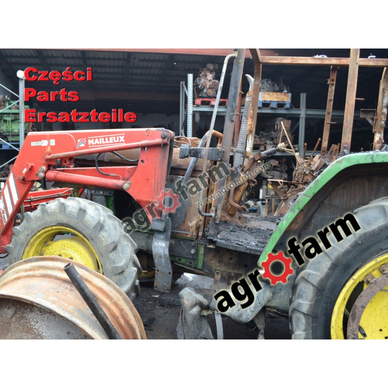 John Deere 6100 części, silnik, skrzynia biegów