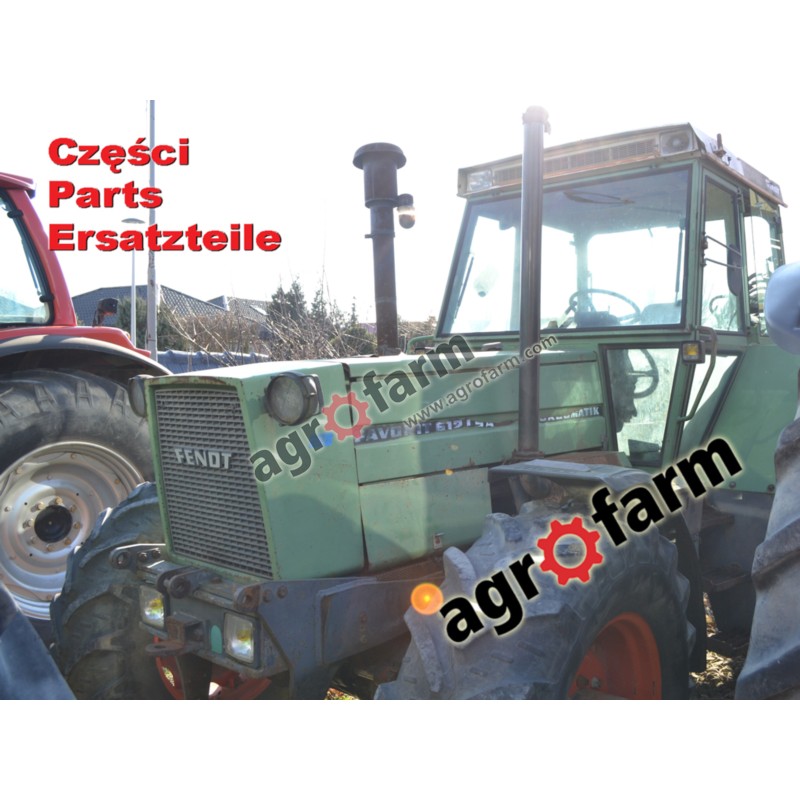 Fendt 612 silnik, części skrzynia biegów, zwolnica