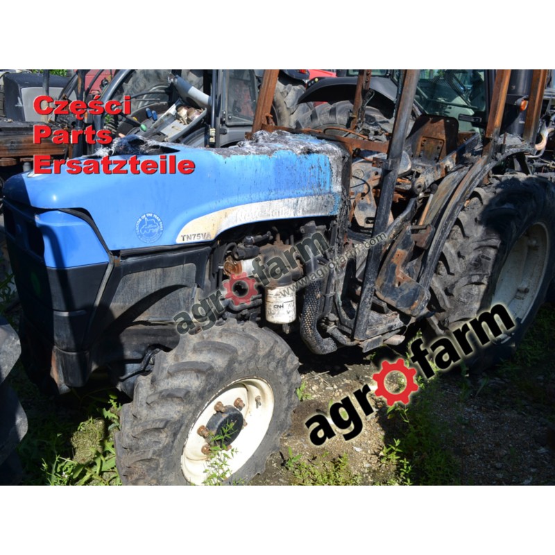 New Holland TN75VA części, skrzynia biegów, silnik