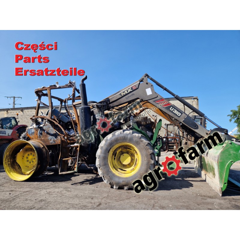 John Deere 6105MC części, skrzynia biegów, silnik
