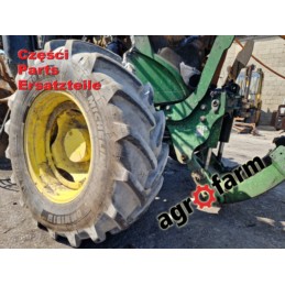 John Deere 6105MC części, skrzynia biegów, silnik
