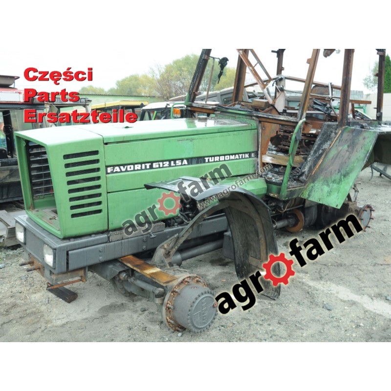 Fendt 612 LSA spare parts, gearbox front axle