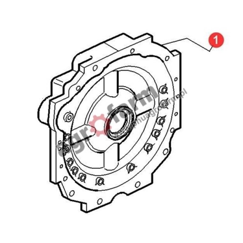 GEARBOX COVER MASSEY FERGUSON 3000, 6000