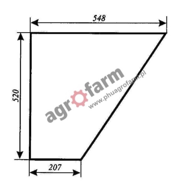 LOWER RH, LH DOOR GLASS FENDT