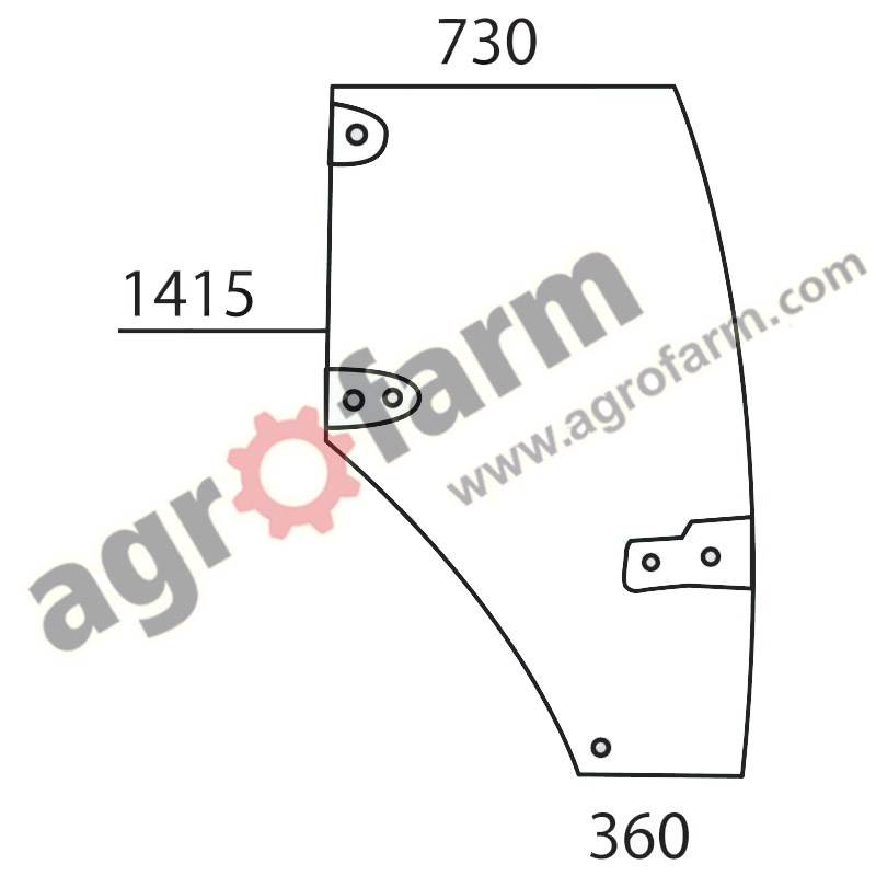 VITRE DE PORTE DROITE CASE MX