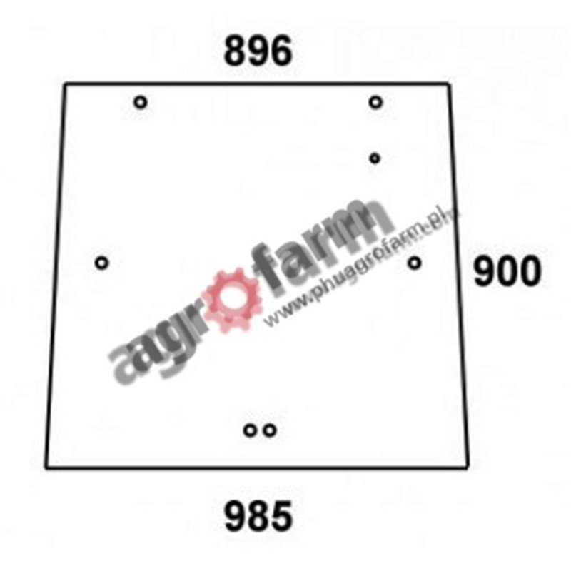 REAR GLASS MASSEY FERGUSON 3000, 3600