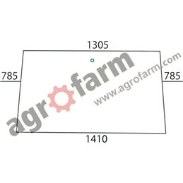 SZYBA TYLNA / PRZEDNIA FENDT 600