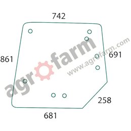 SZYBA TYLNA MASSEY FERGUSON 6000, 8000