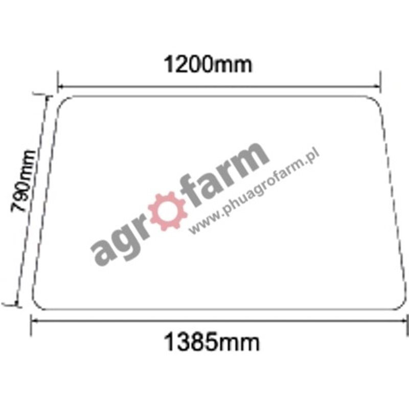 FRONT GLASS JOHN DEERE 6000