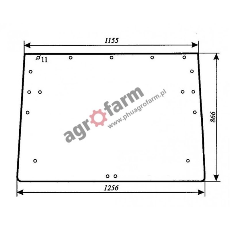 LUNETTE ARRIERE RENAULT 14, 54