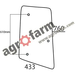 SZYBA BOCZNA LEWA JOHN DEERE 6000, 7000