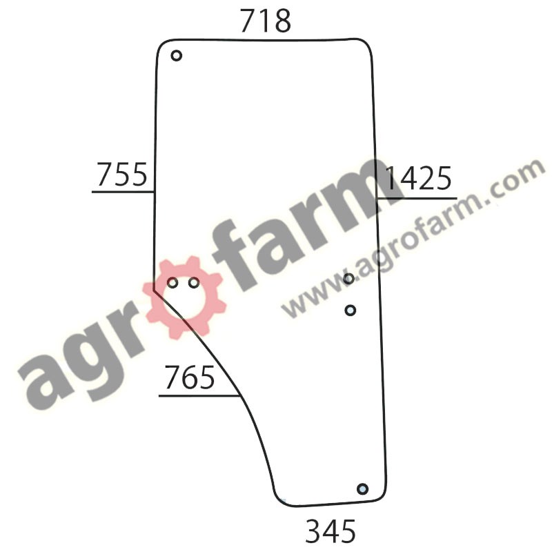 SZYBA DRZWI PRAWA JOHN DEERE 6000