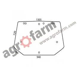 LUNETTE ARRIÈRE CNH (9 TROUS)