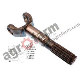 Półoś przedniego mostu Massey Ferguson 6130, 6140